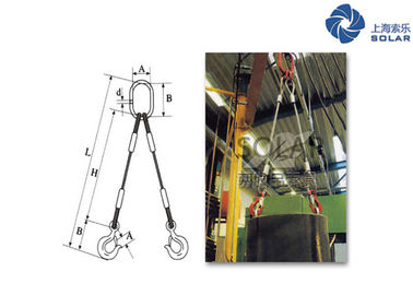 Two Leg Synthetic Rope Slings 1Ton~60Ton SWL With High Breaking Load