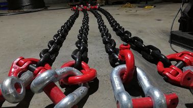 Us Standard Lifting Chain Slings , 4 Leg Chain Sling Safety Factor 4:1